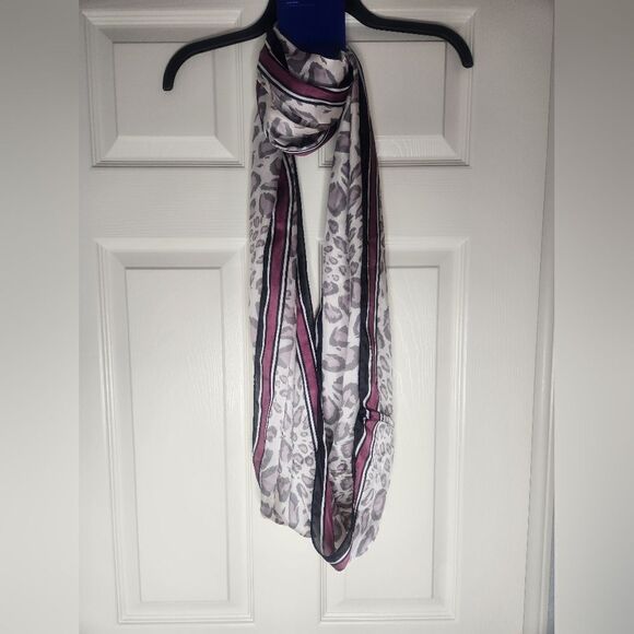 NWT Apt 9 Blush Multicolored Leopard Loop Polyester Women’s Scarf - Picture 1 of 10